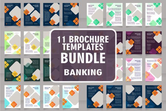 Banking Service Brochure Design Bundle