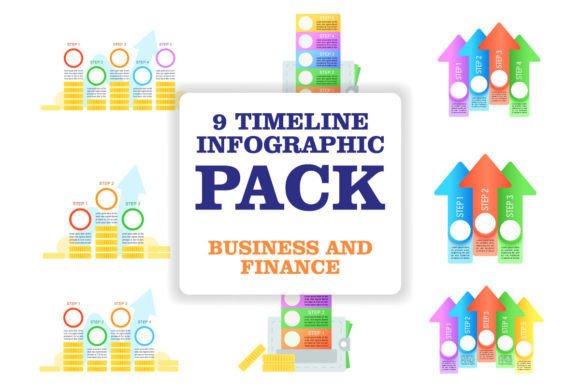 Business Infographic Chart Template Set