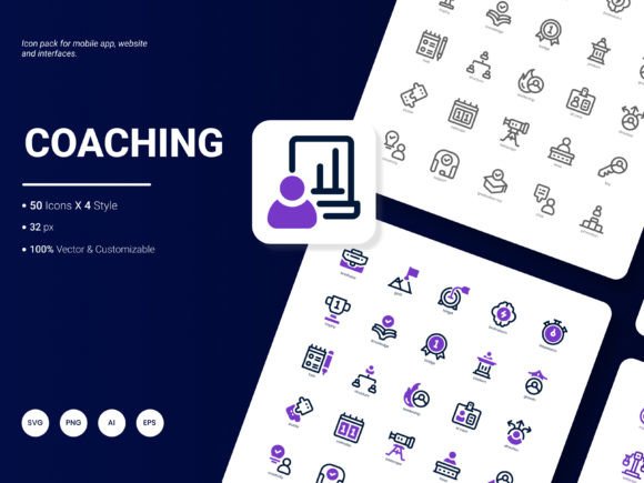 Coaching Icon Pack: A Graphic Designer’s Take on Branding Essentials