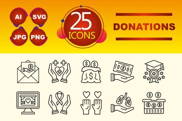Donations Graphics for Modern Branding