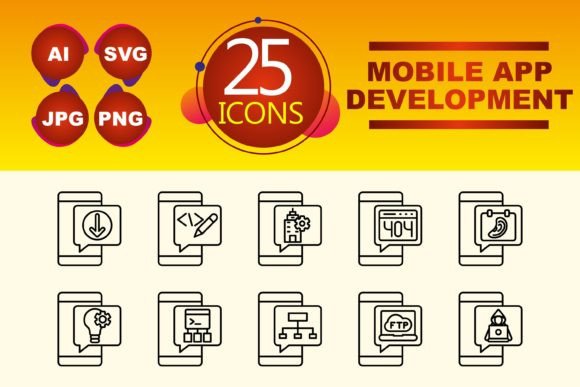 Mobile App Graphics for Modern Design