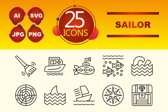 Sailor Graphics for Digital Sellers
