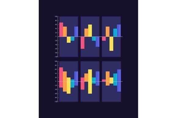 Ups and Downs Infographic Charts Set Graphics