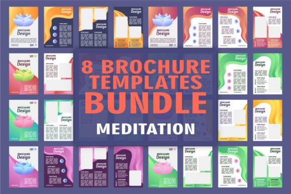 Yoga Studio Brochure Template Bundle for Modern Web Design